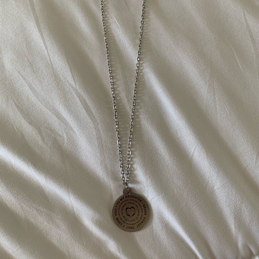 Engraved Mother Daughter Charm/Necklace - Picture 3 of 4